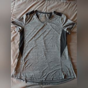 Danskin Now grey & black activewear top